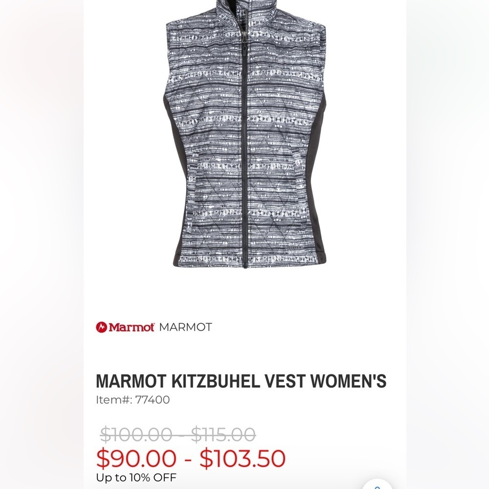 Marmot Kitzbuhel Patterned Vest Women’s Medium